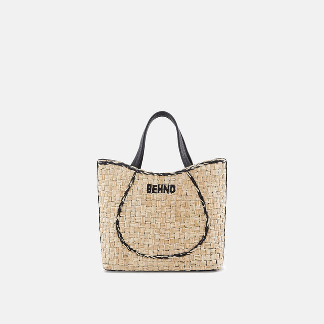 KATRINA MINI TOTE RAFFIA PEBBLE BUTTERCREAM Hover Image