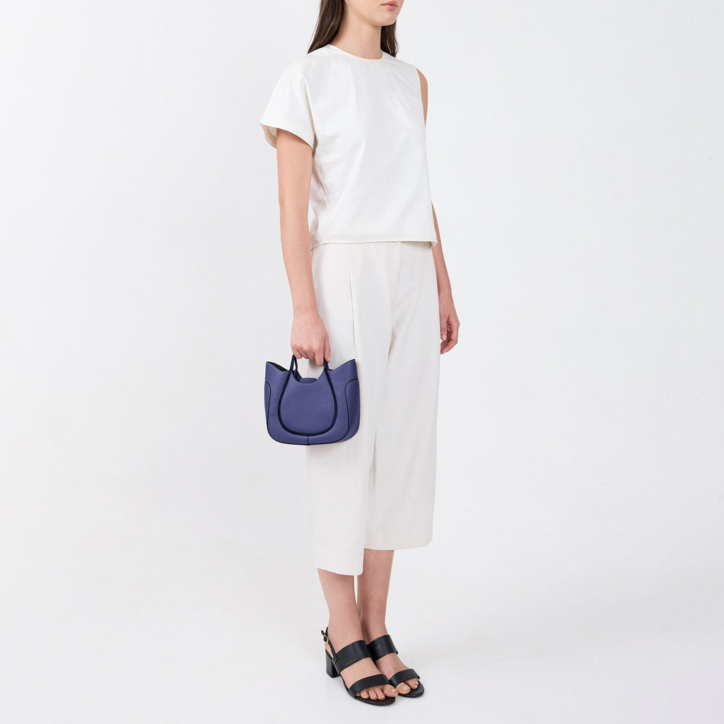 KATRINA MINI TOTE WAVE PEBBLE INDIGO