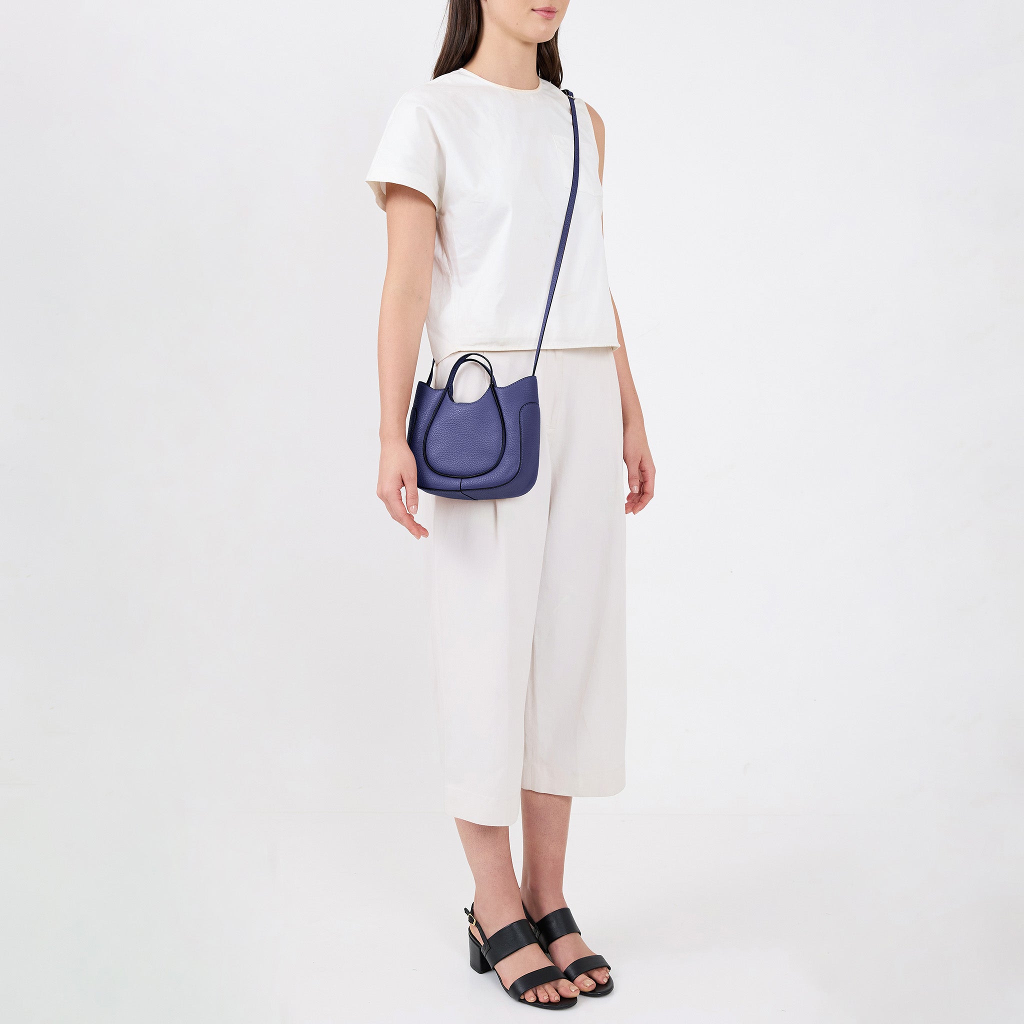 KATRINA MINI TOTE WAVE PEBBLE INDIGO