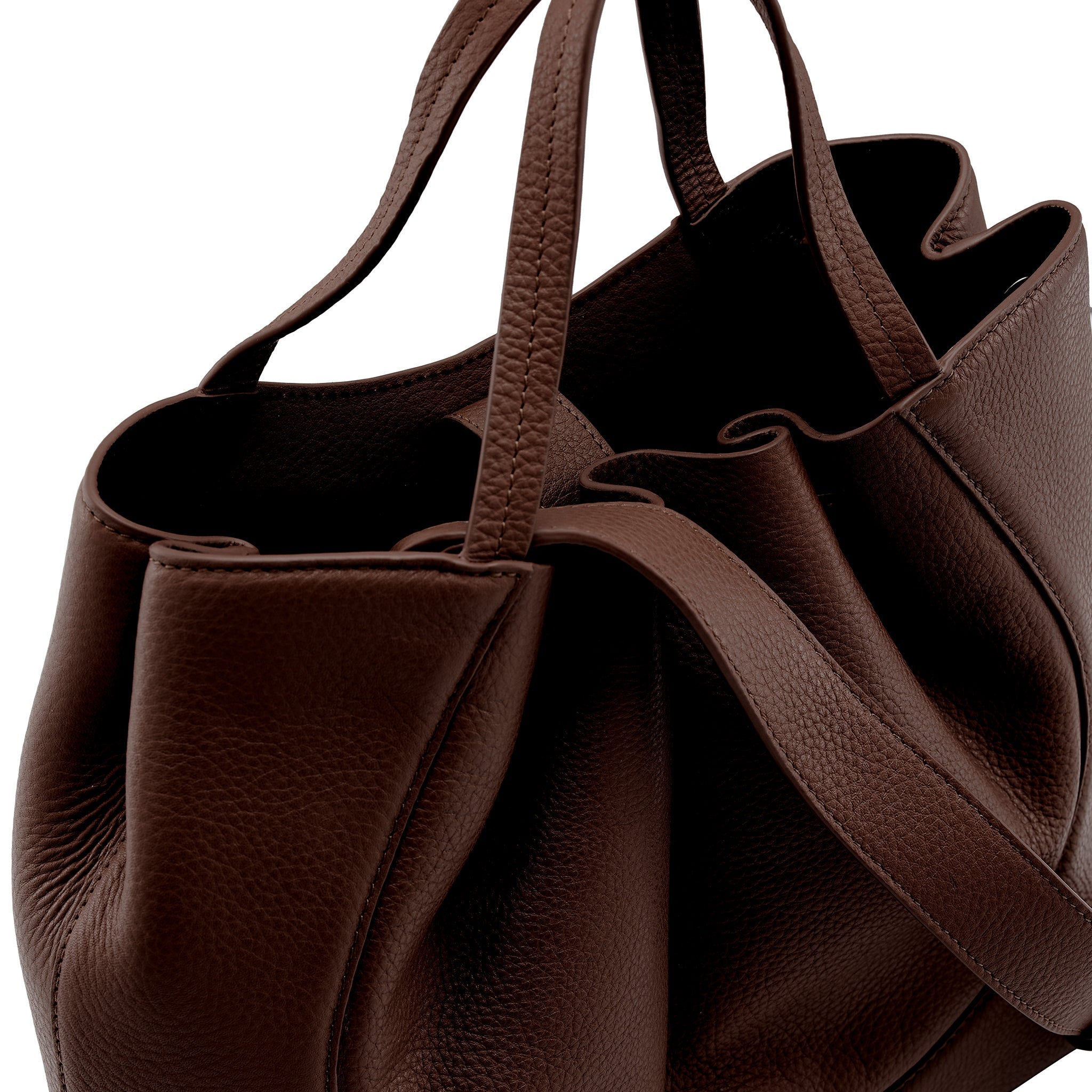 KATRINA SATCHEL PEBBLE CACAO