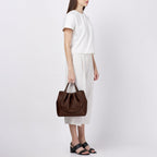 KATRINA SATCHEL PEBBLE CACAO