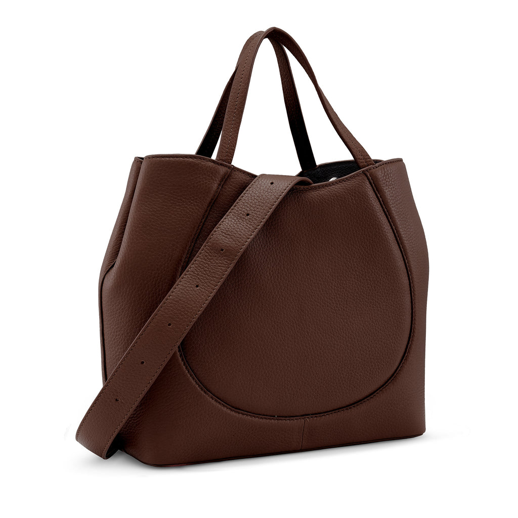 KATRINA SATCHEL PEBBLE CACAO