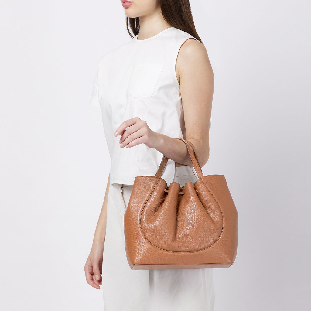 KATRINA SATCHEL PEBBLE CLAY