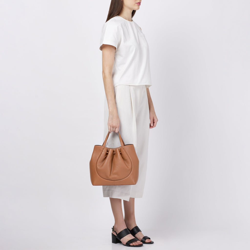 KATRINA SATCHEL PEBBLE CLAY