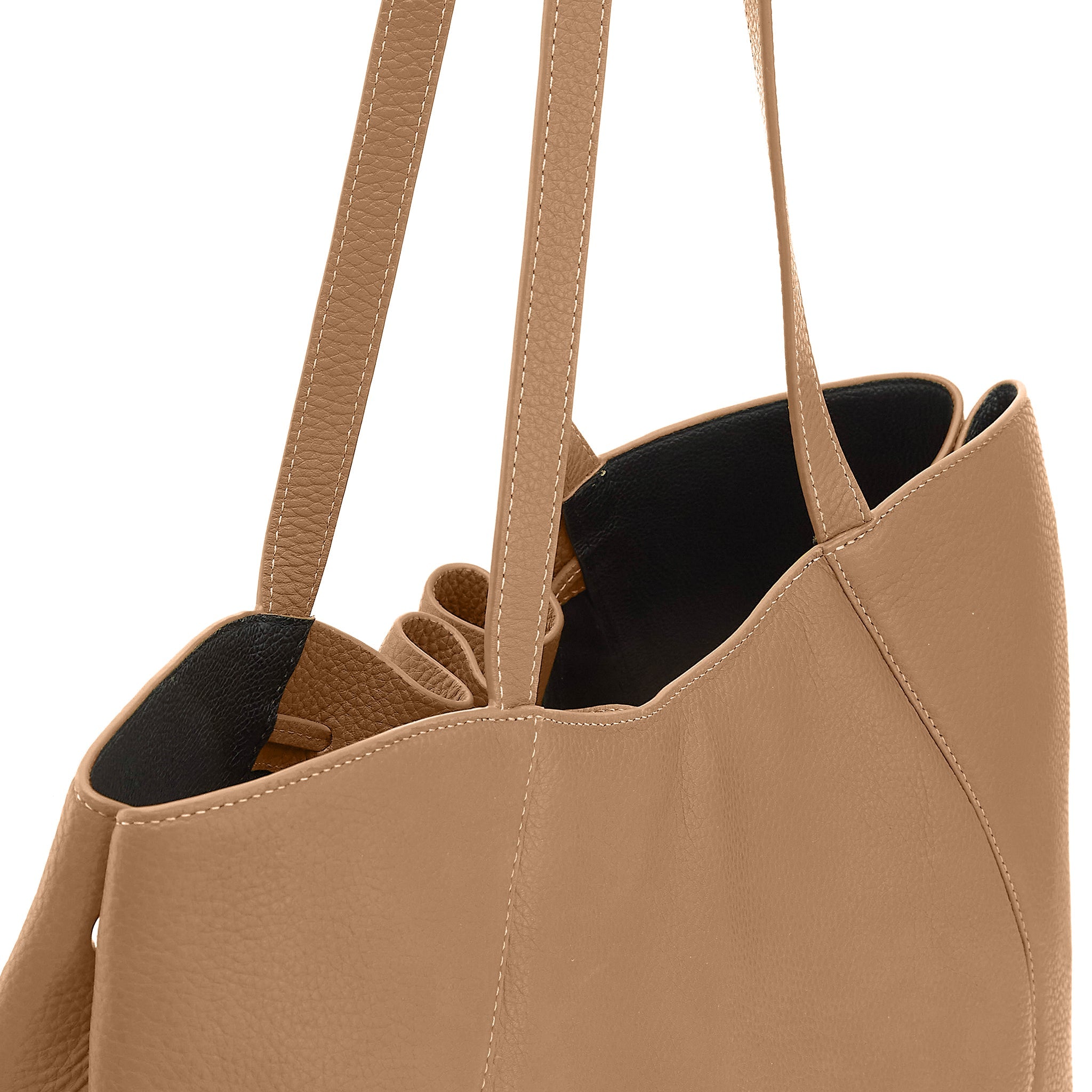 KATRINA TOTE LARGE PEBBLE ALMOND