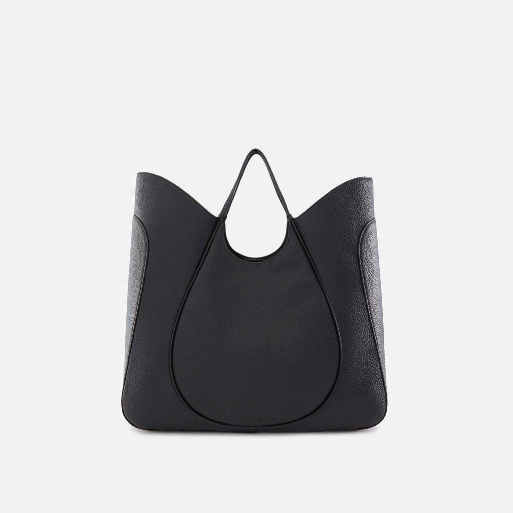 KATRINA TOTE WAVE PEBBLE BLACK