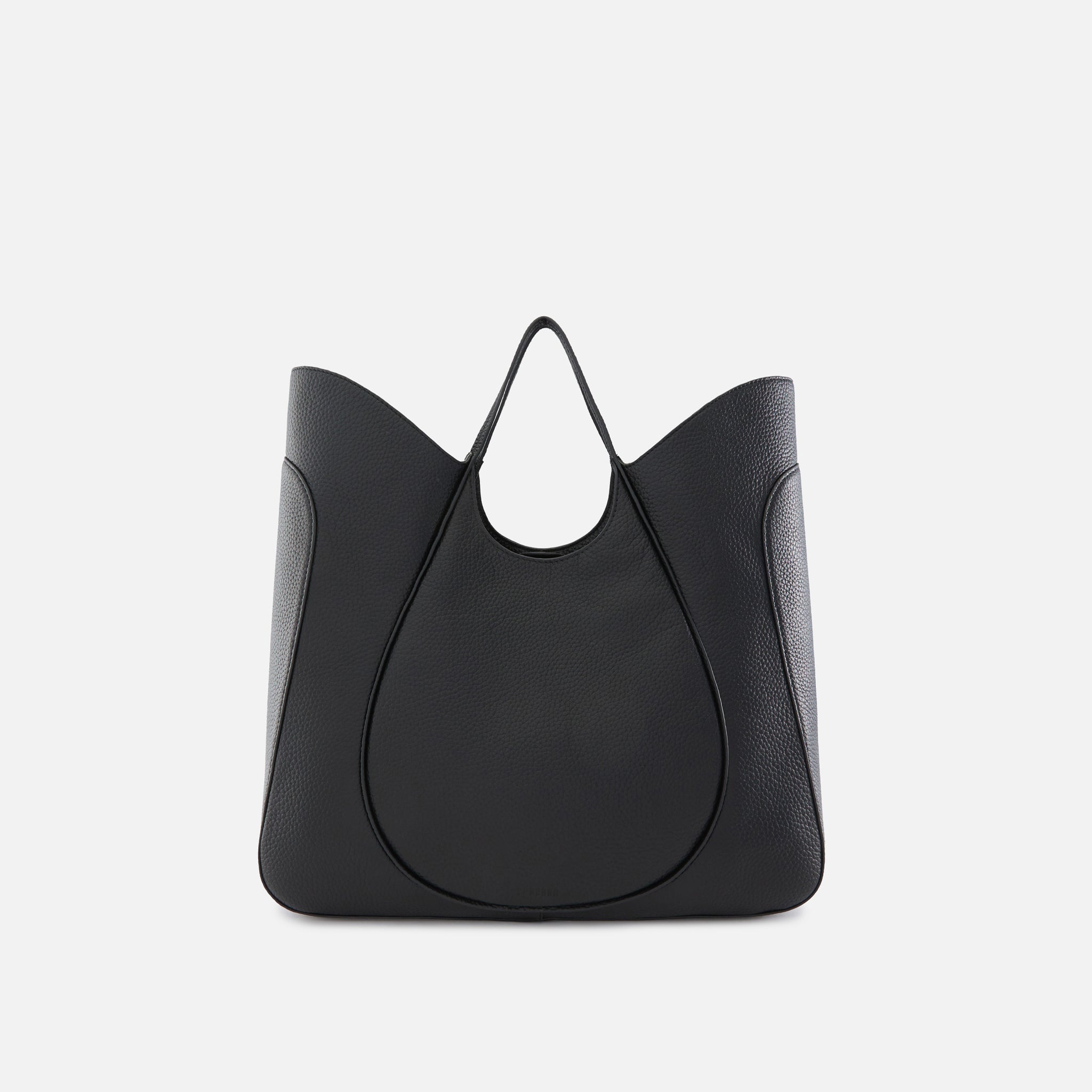 KATRINA TOTE WAVE PEBBLE BLACK