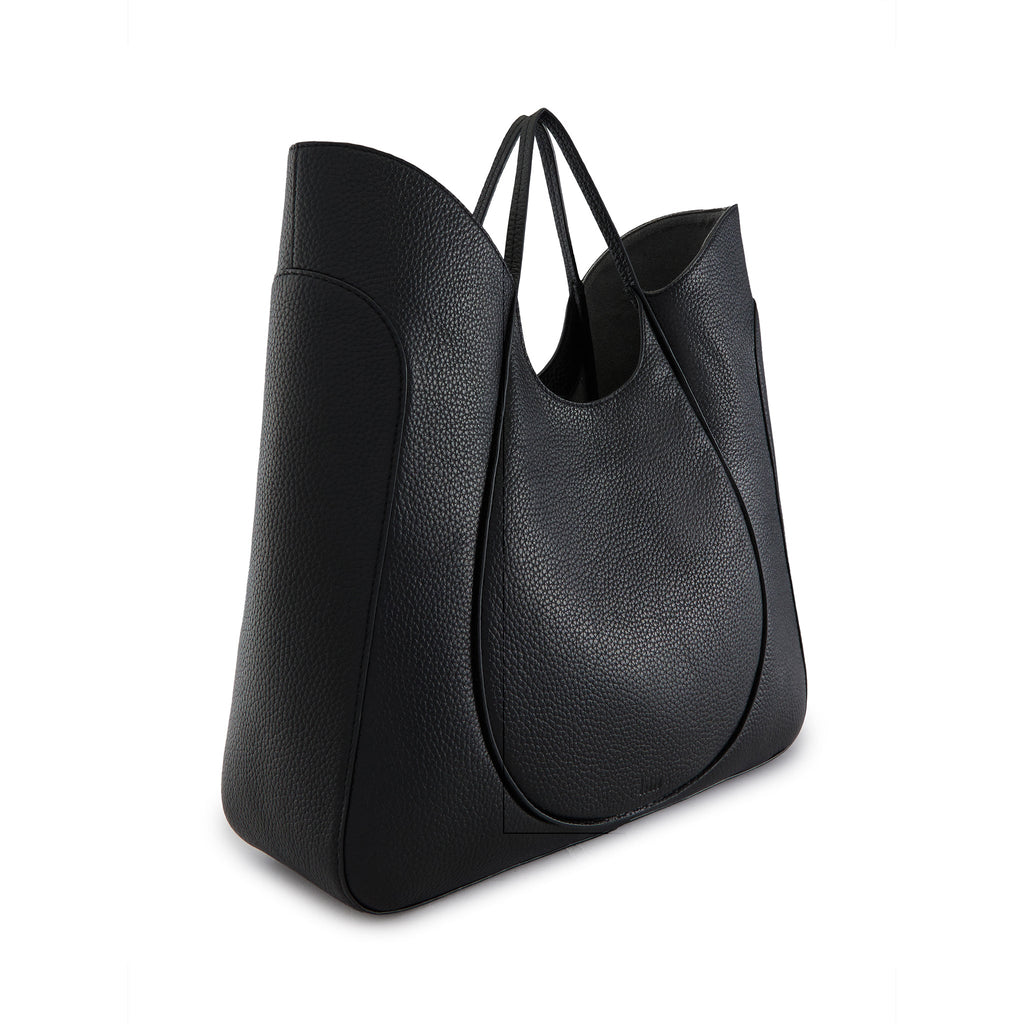 KATRINA TOTE WAVE PEBBLE BLACK