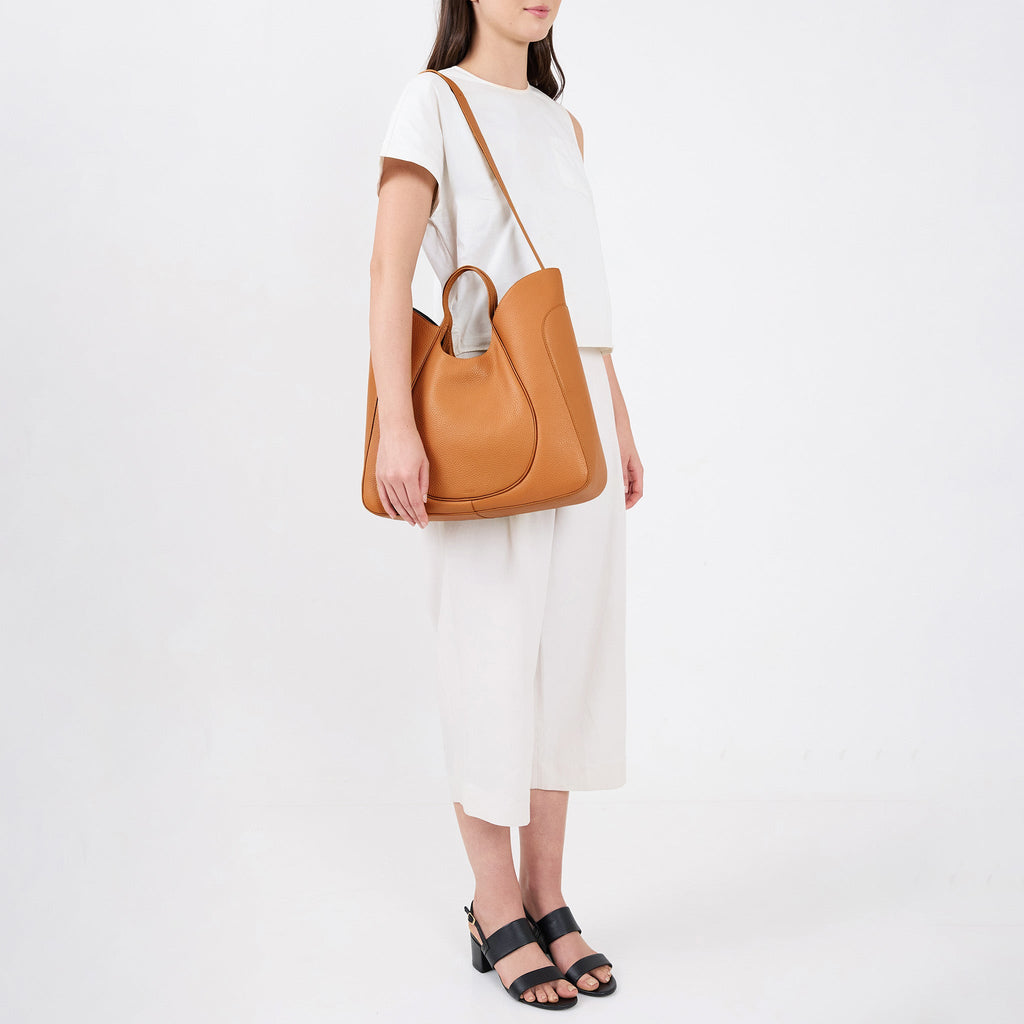 KATRINA TOTE WAVE PEBBLE CLAY