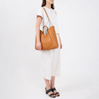 KATRINA TOTE WAVE PEBBLE CLAY