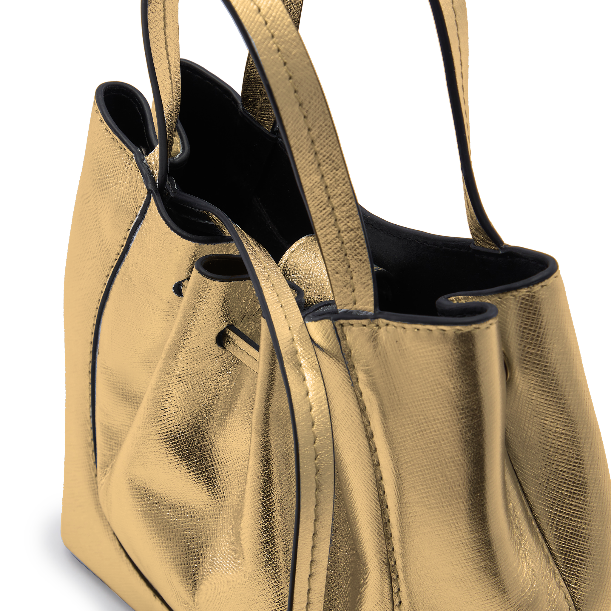 KATRINA MINI TOTE METALLIC GOLD