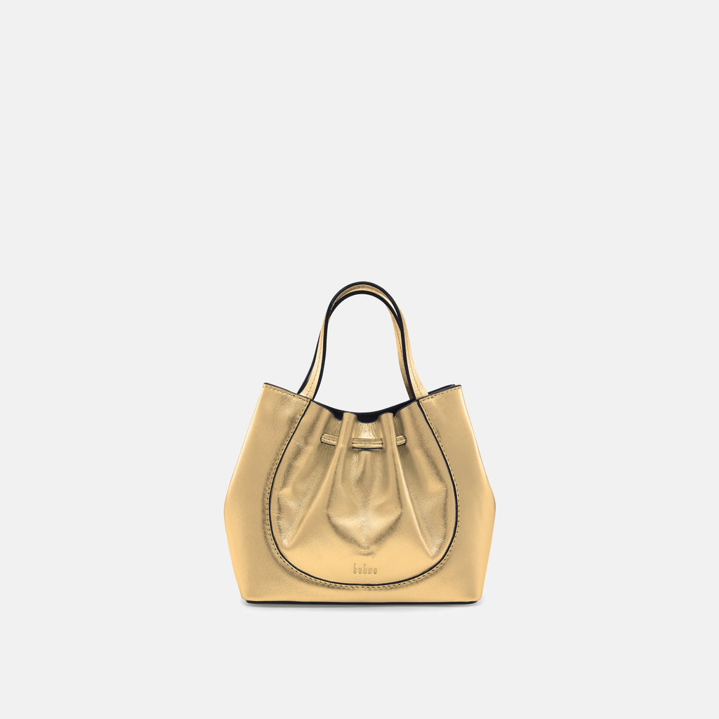 KATRINA MINI TOTE METALLIC GOLD