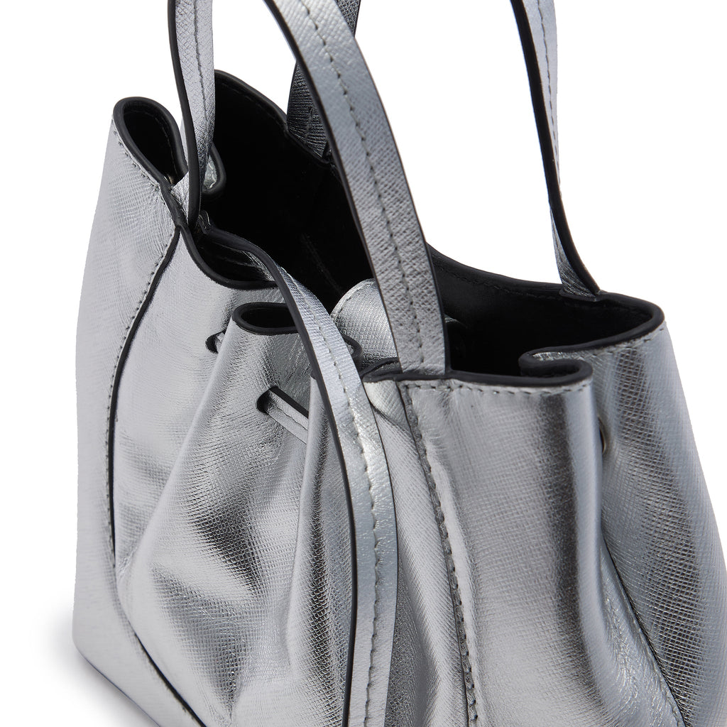 KATRINA MINI TOTE METALLIC SILVER