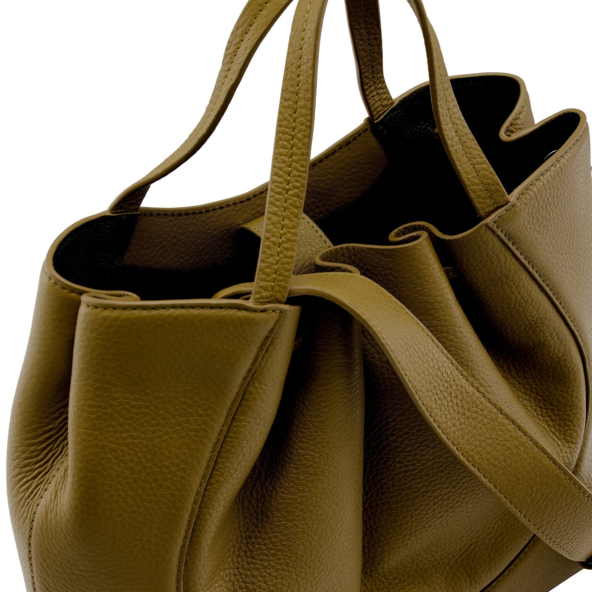 KATRINA SATCHEL PEBBLE OLIVE