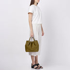 KATRINA SATCHEL PEBBLE OLIVE