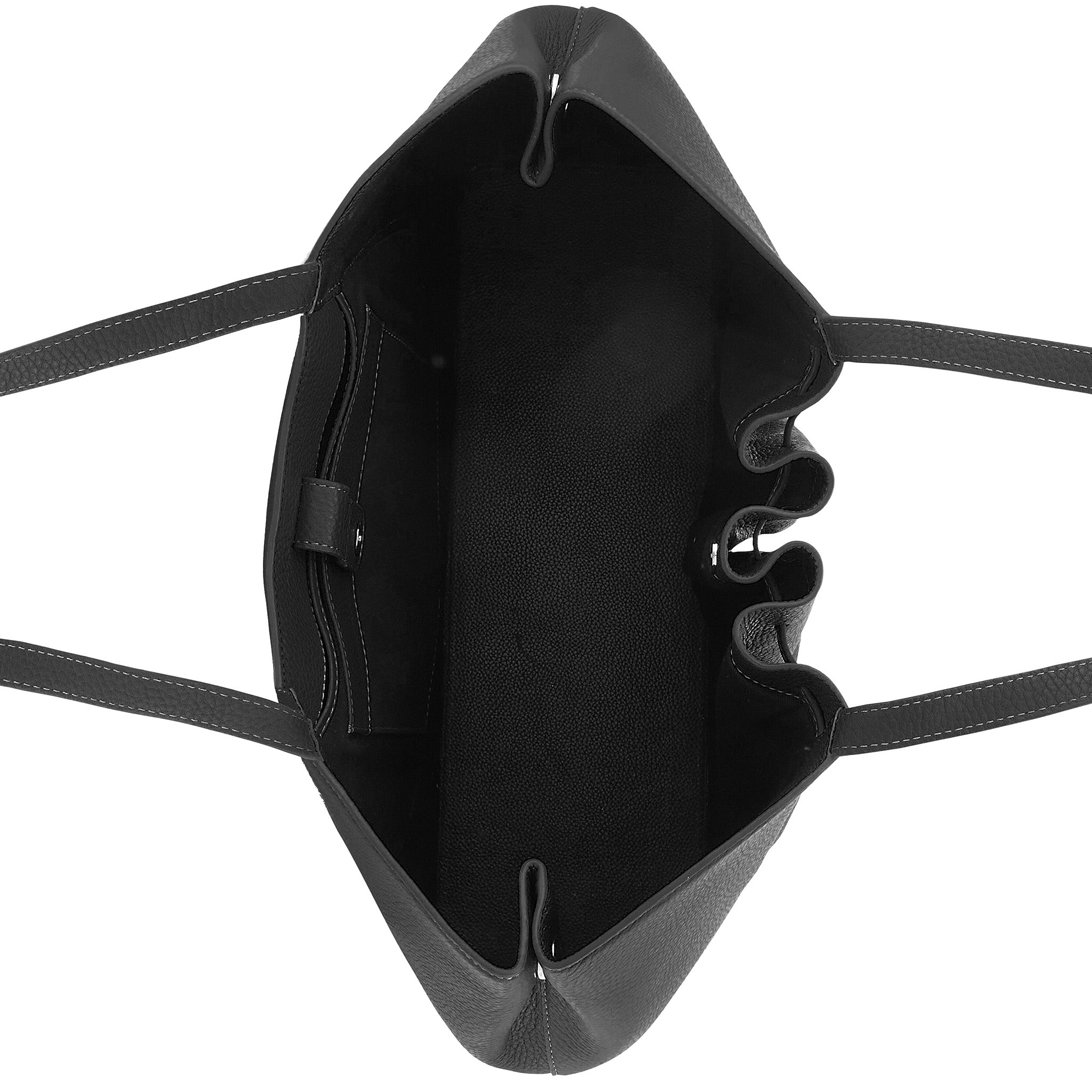 KATRINA TOTE LARGE PEBBLE BLACK