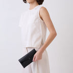 KIM WALLET PEBBLE BLACK