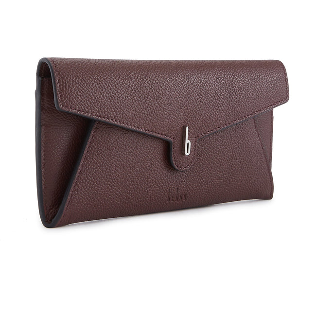 KIM WALLET PEBBLE BORDEAUX Main Image