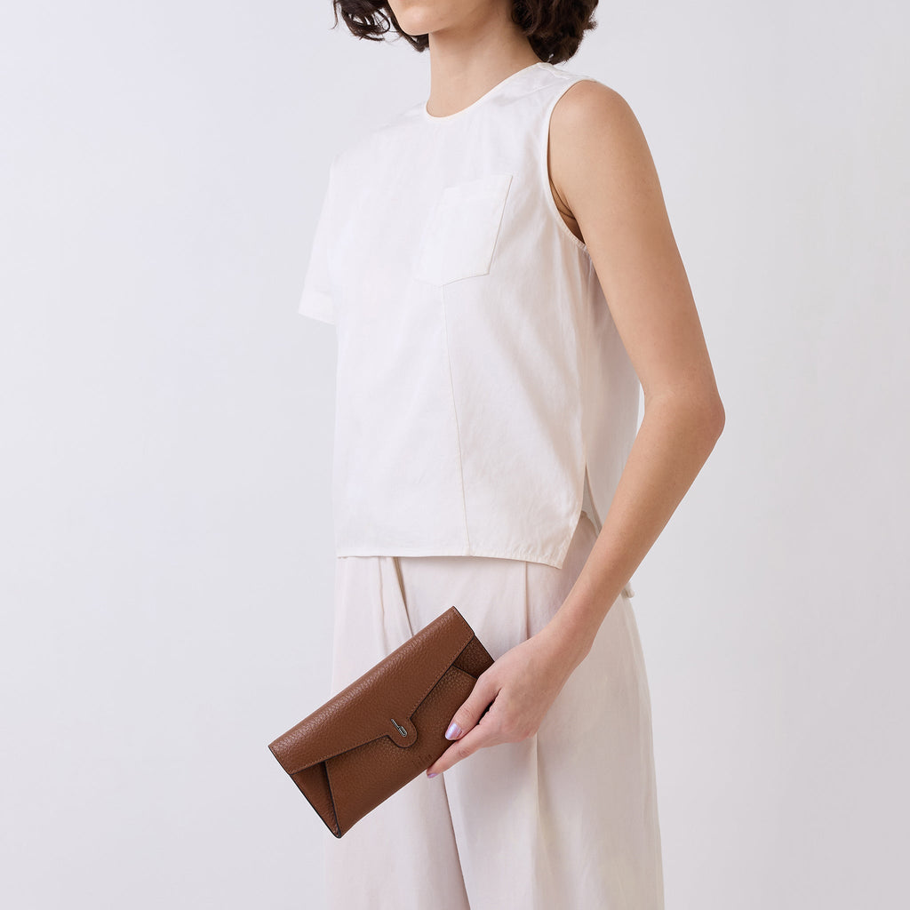 KIM WALLET PEBBLE TOAST