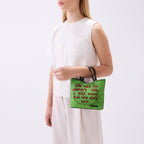 KATRINA MINI TOTE RAFFIA PEBBLE GREEN/CACAO