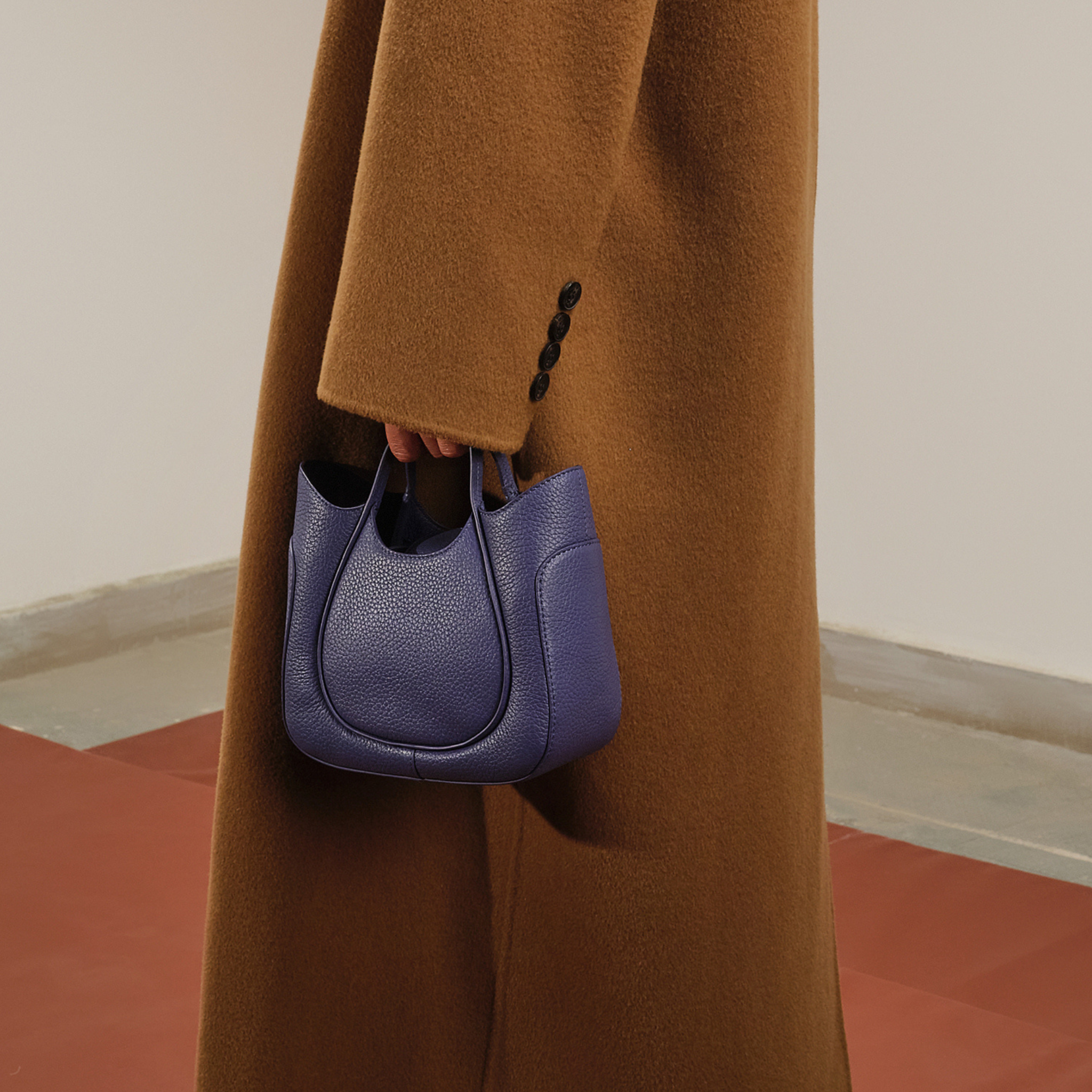 KATRINA MINI TOTE WAVE PEBBLE INDIGO