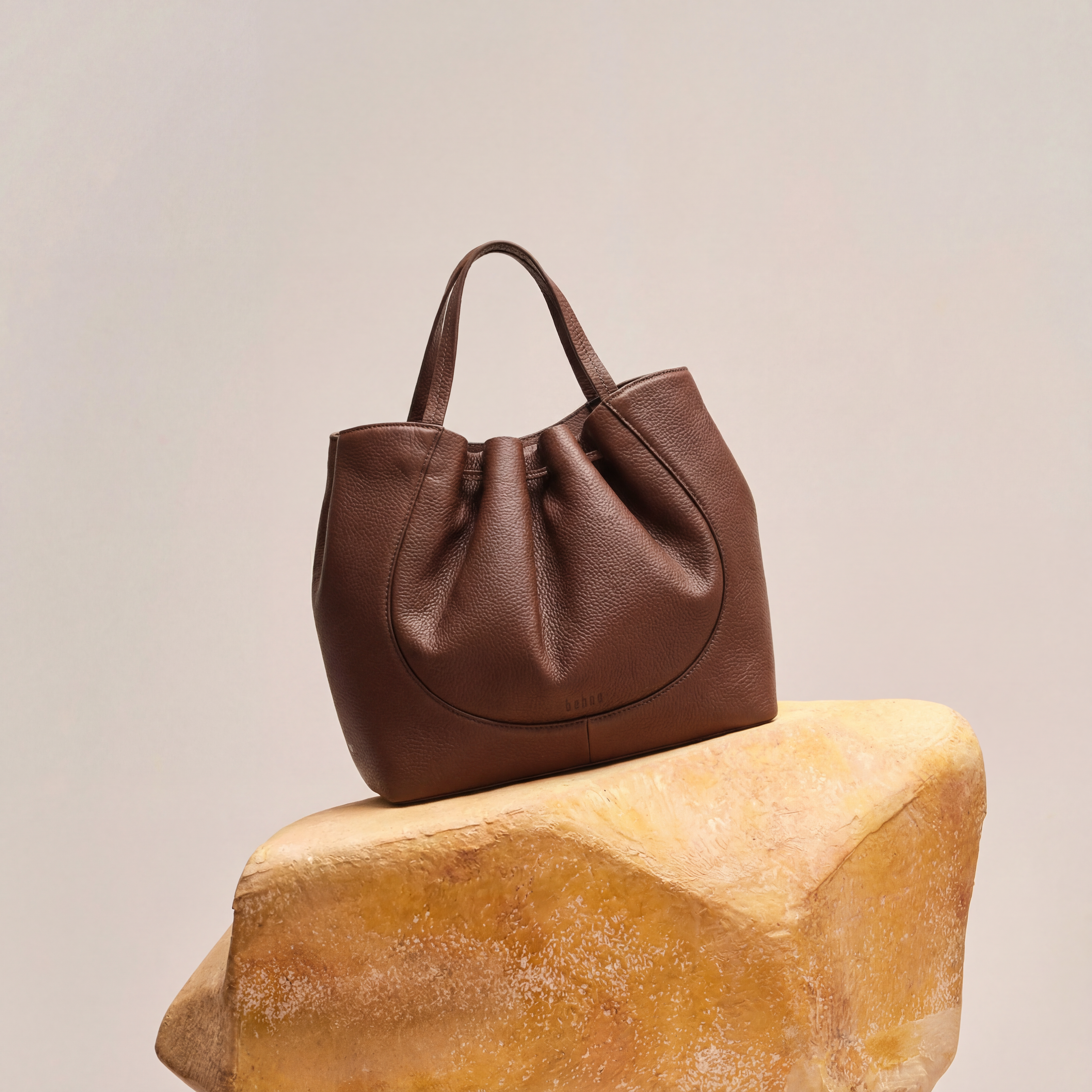 KATRINA SATCHEL PEBBLE CACAO