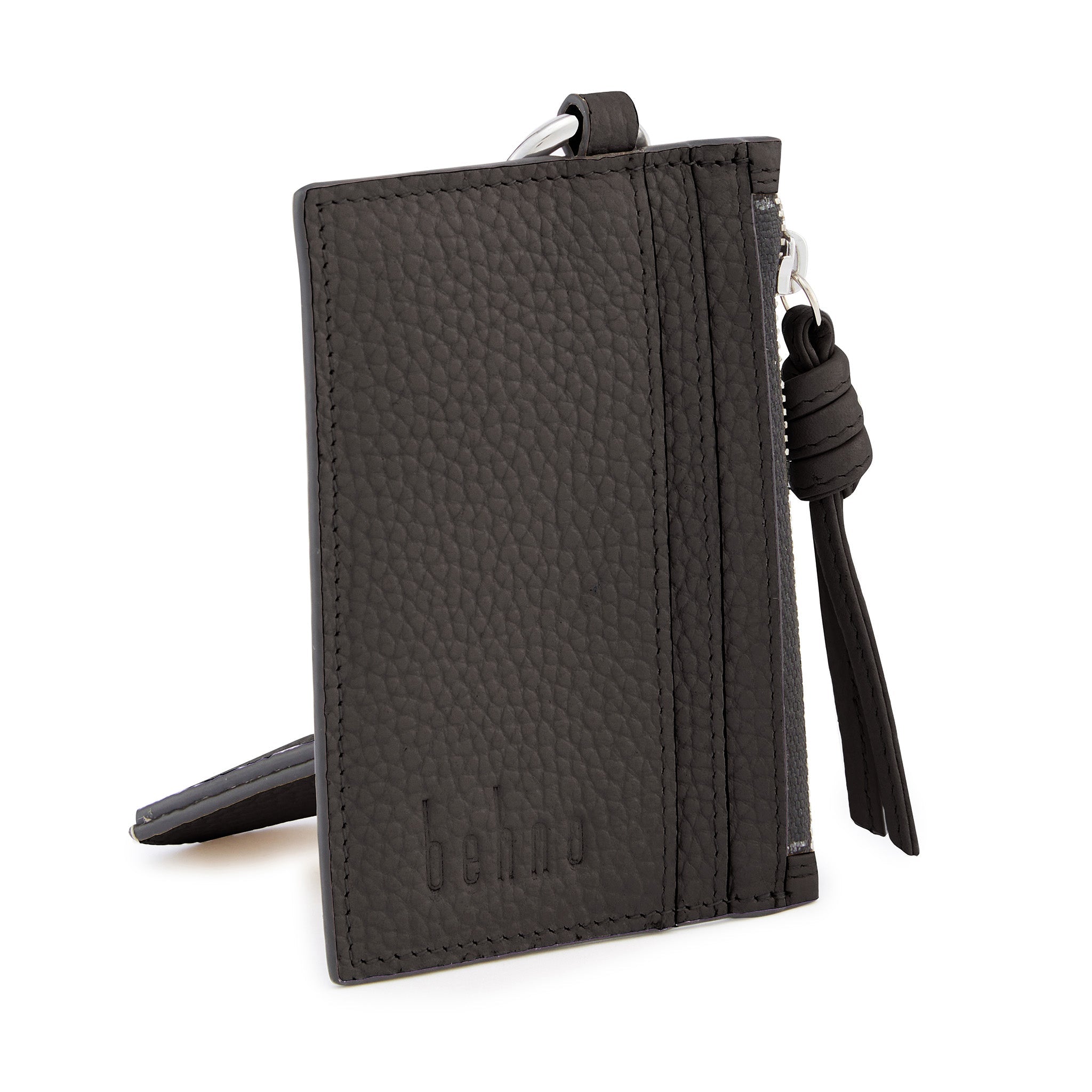 LARRY KEYCHAIN PEBBLE DARK BROWN