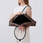 LAVERNE BAG CANVAS CACAO/BLACK