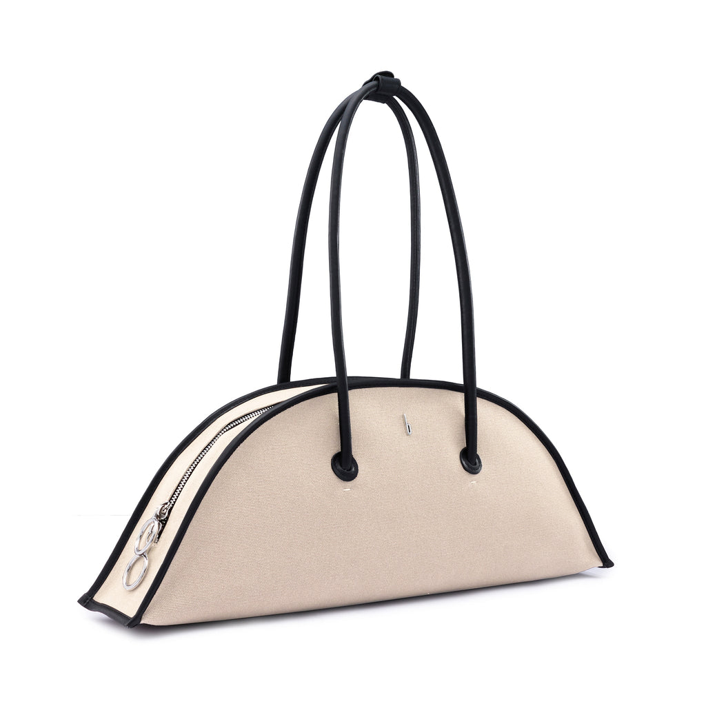 LAVERNE BAG CANVAS SAND/BLACK