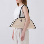LAVERNE BAG CANVAS SAND/BLACK