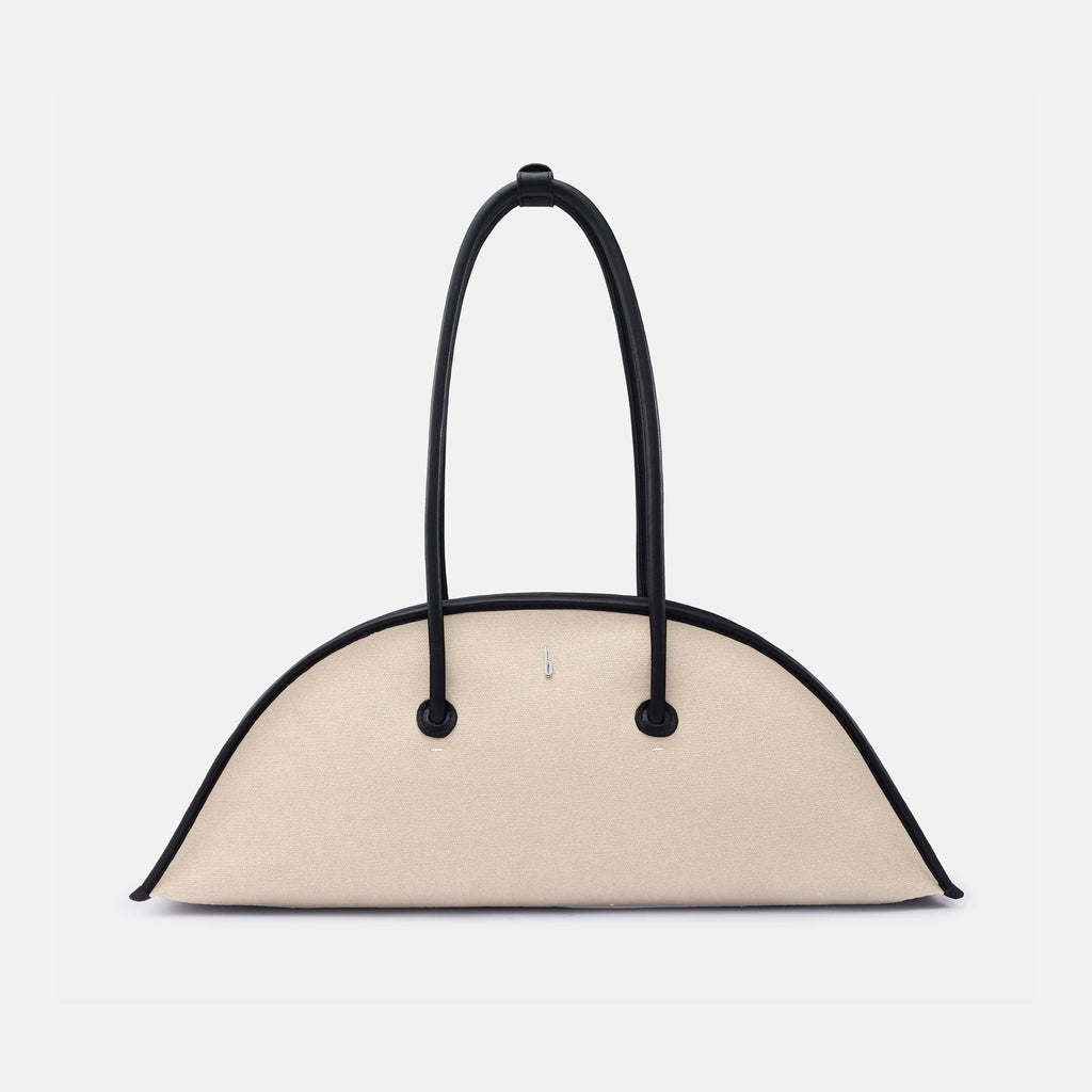 LAVERNE BAG CANVAS SAND/BLACK