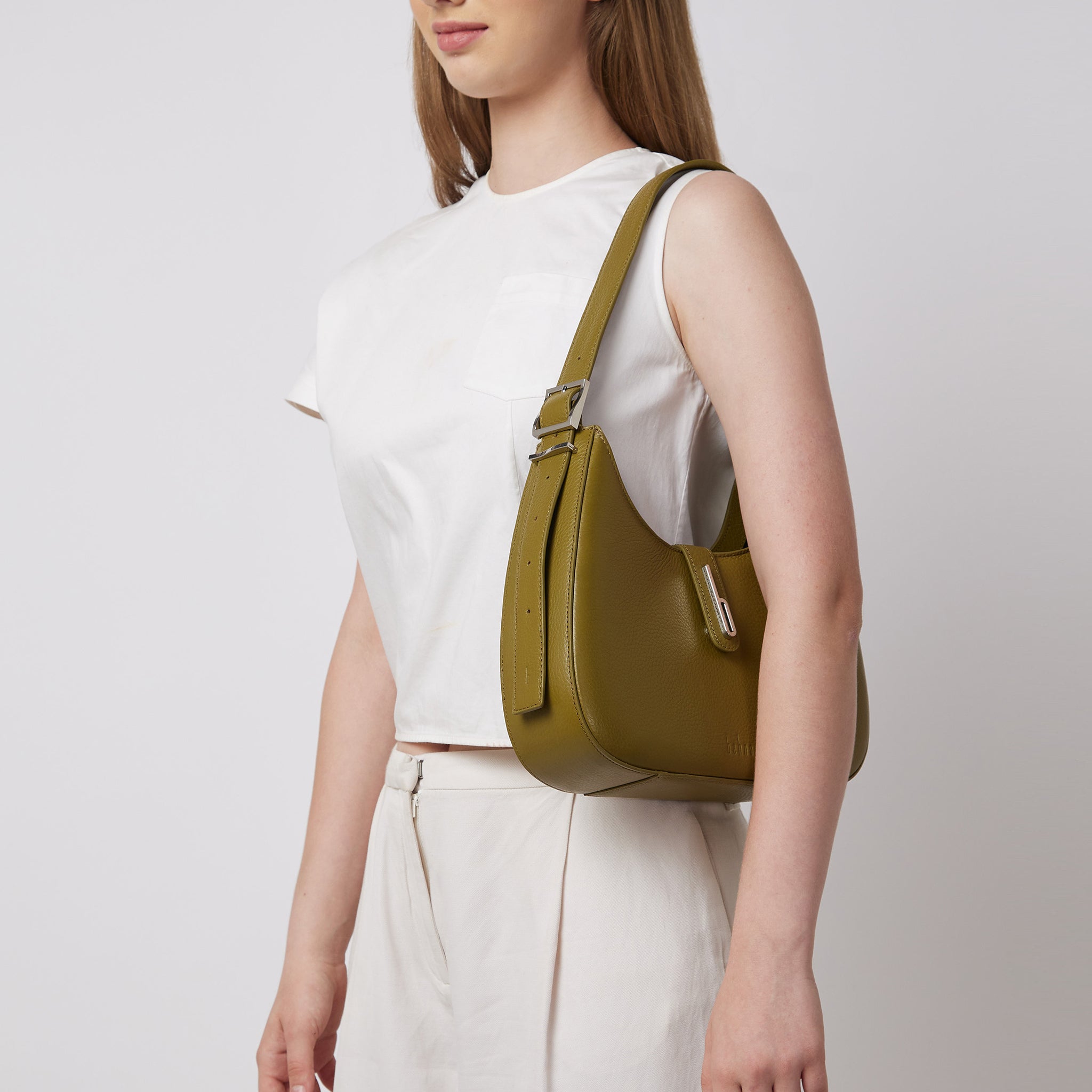 LEENA BAG PEBBLE OLIVE