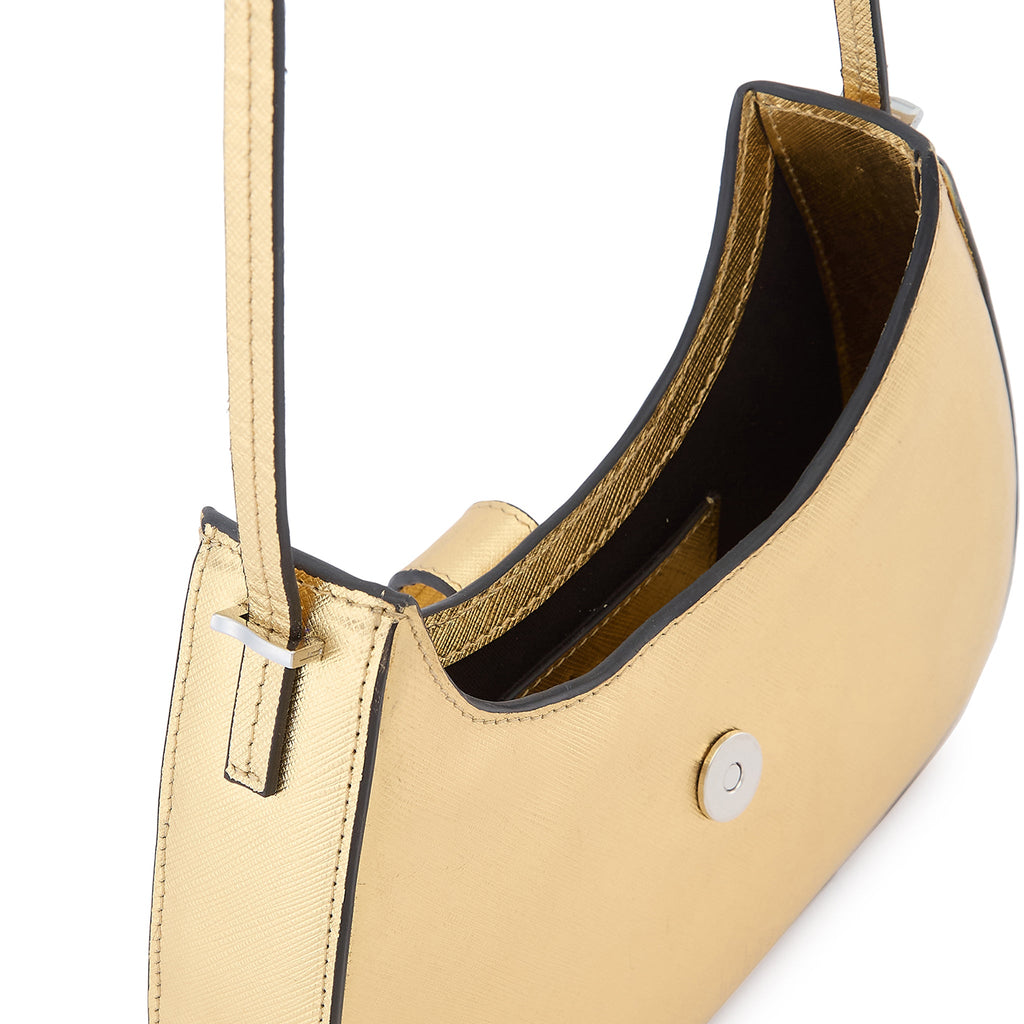 LEENA MINI CROSSBODY METALLIC GOLD
