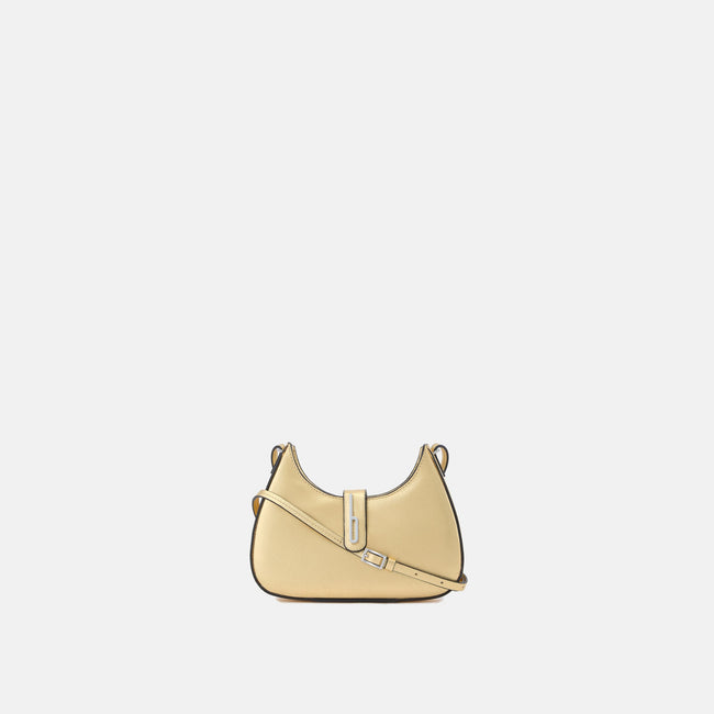 LEENA MINI CROSSBODY METALLIC GOLD Hover Image