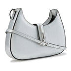 LEENA MINI CROSSBODY METALLIC SILVER