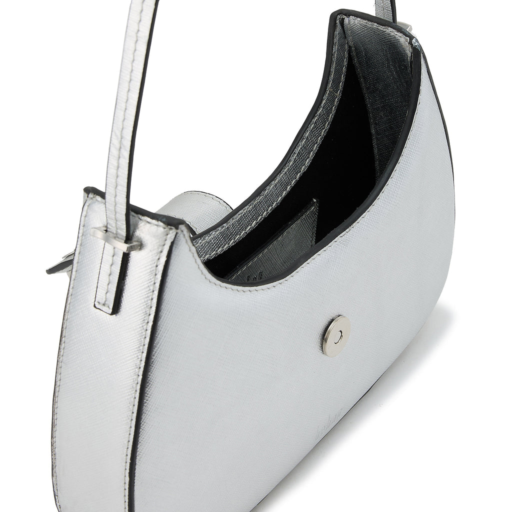 LEENA MINI CROSSBODY METALLIC SILVER