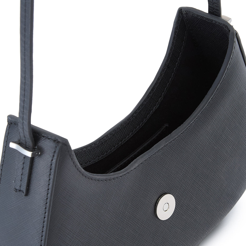 LEENA MINI CROSSBODY SAFFIANO BLACK