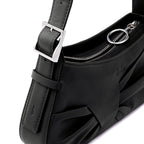 LEENA MINI SHOULDER DRAPED NAPPA BLACK