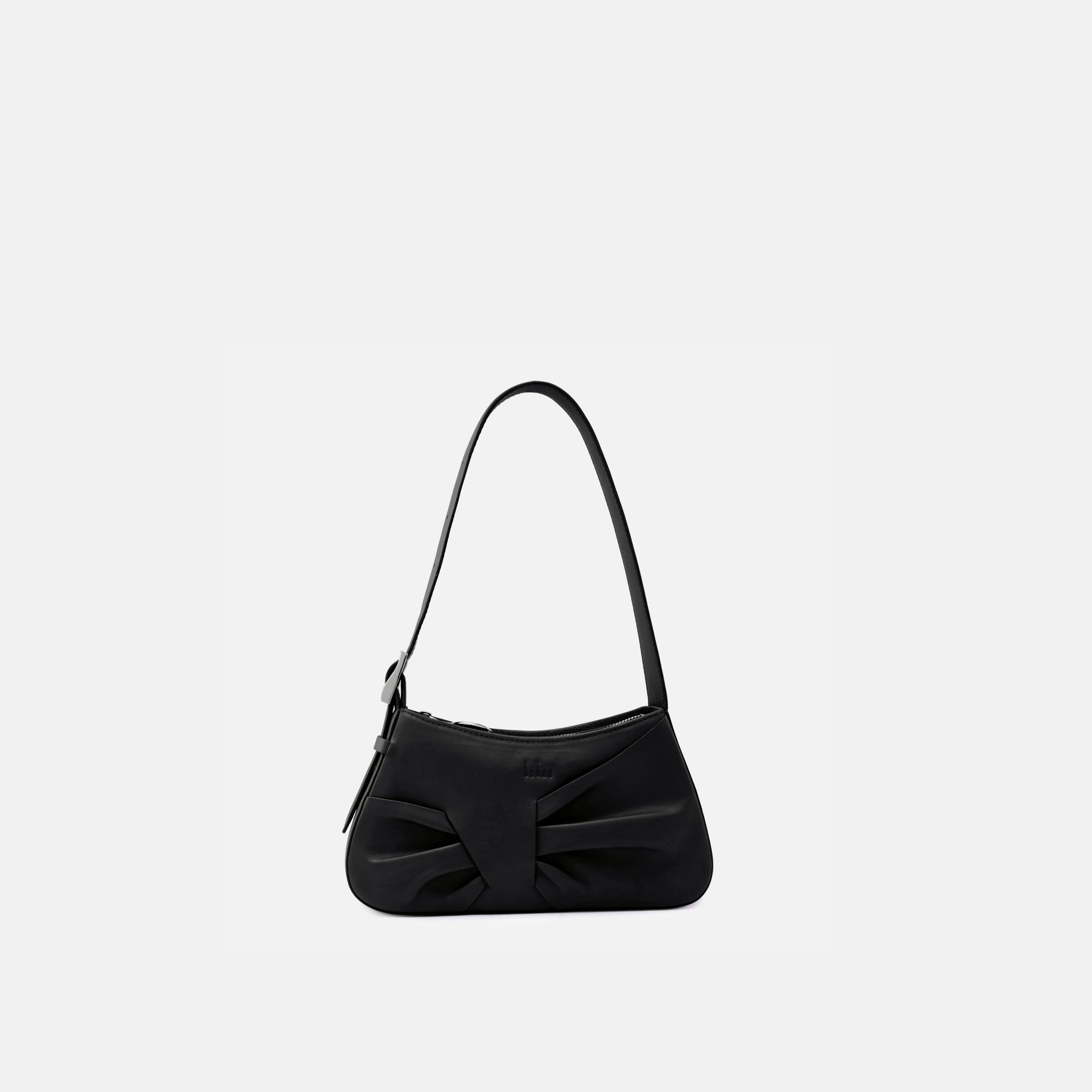 LEENA MINI SHOULDER DRAPED NAPPA BLACK