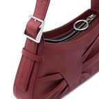 LEENA MINI SHOULDER DRAPED NAPPA BRICK