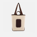MAISON TOTE CANVAS SAND/CACAO