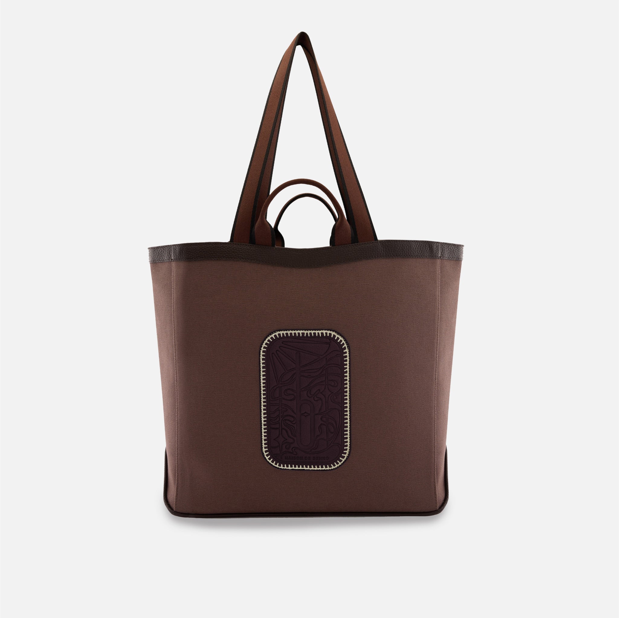 MAISON TOTE LARGE CANVAS CACAO