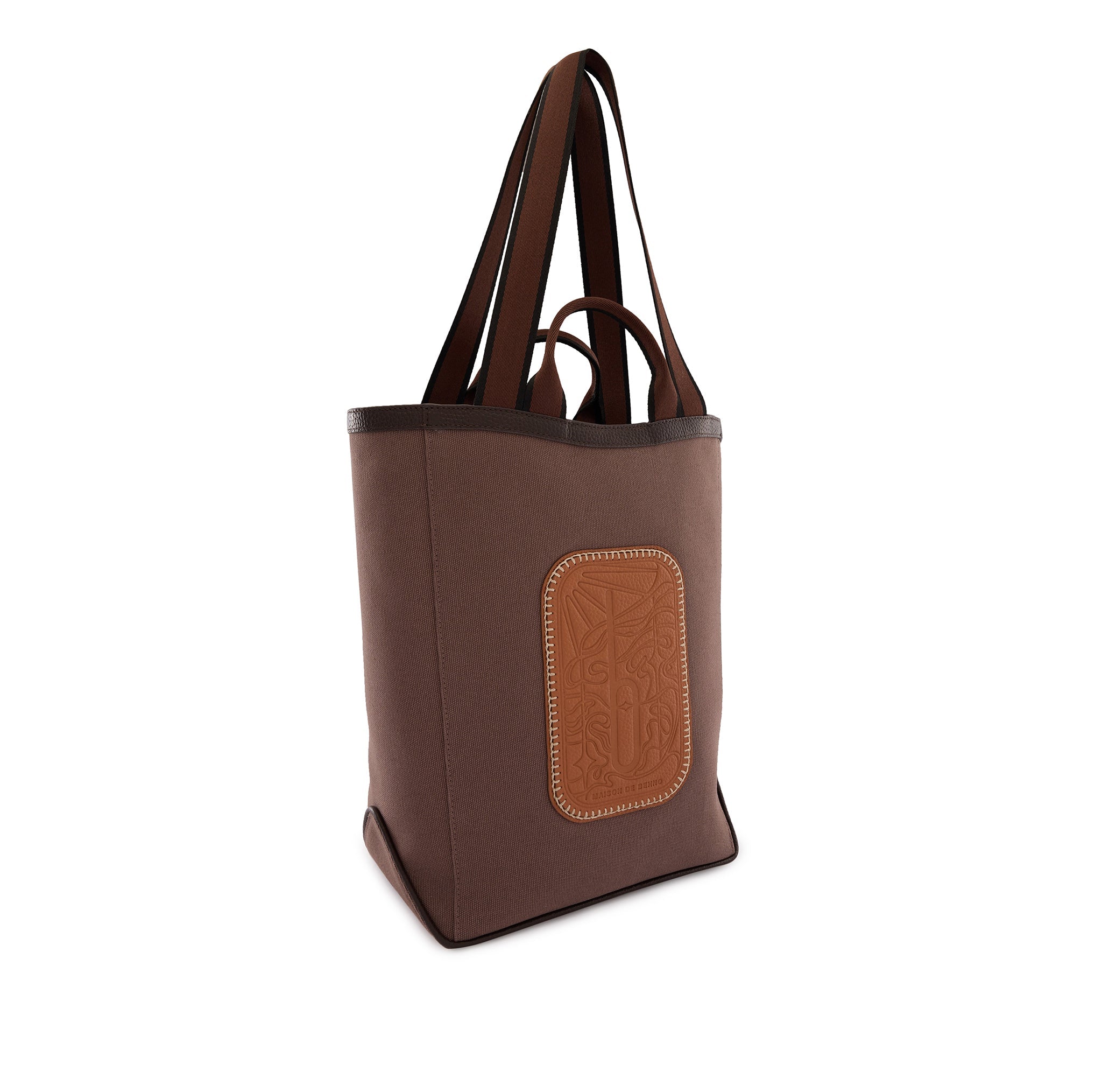 MAISON TOTE CANVAS CACAO/CLAY