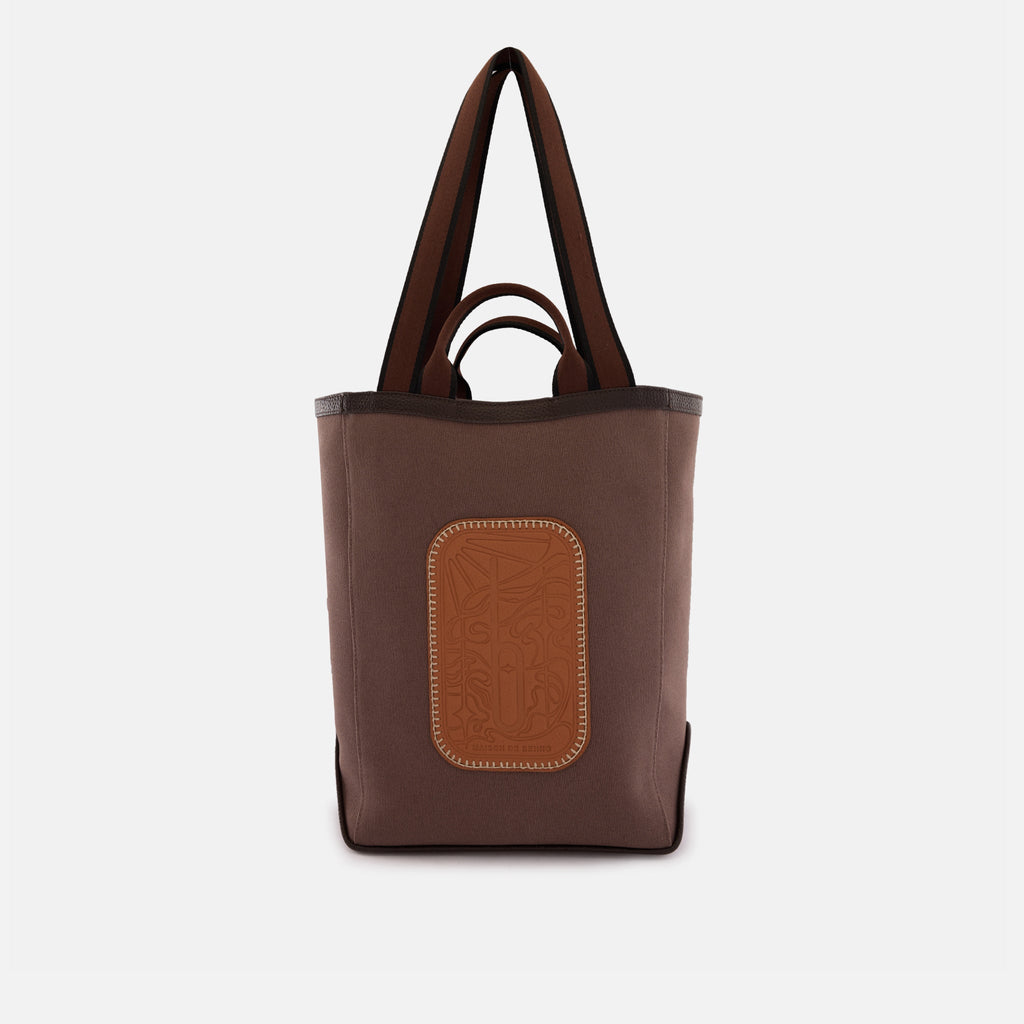 MAISON TOTE CANVAS CACAO/CLAY