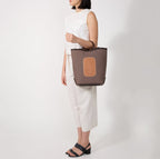 MAISON TOTE CANVAS CACAO/CLAY