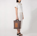 MAISON TOTE CANVAS CACAO/CLAY