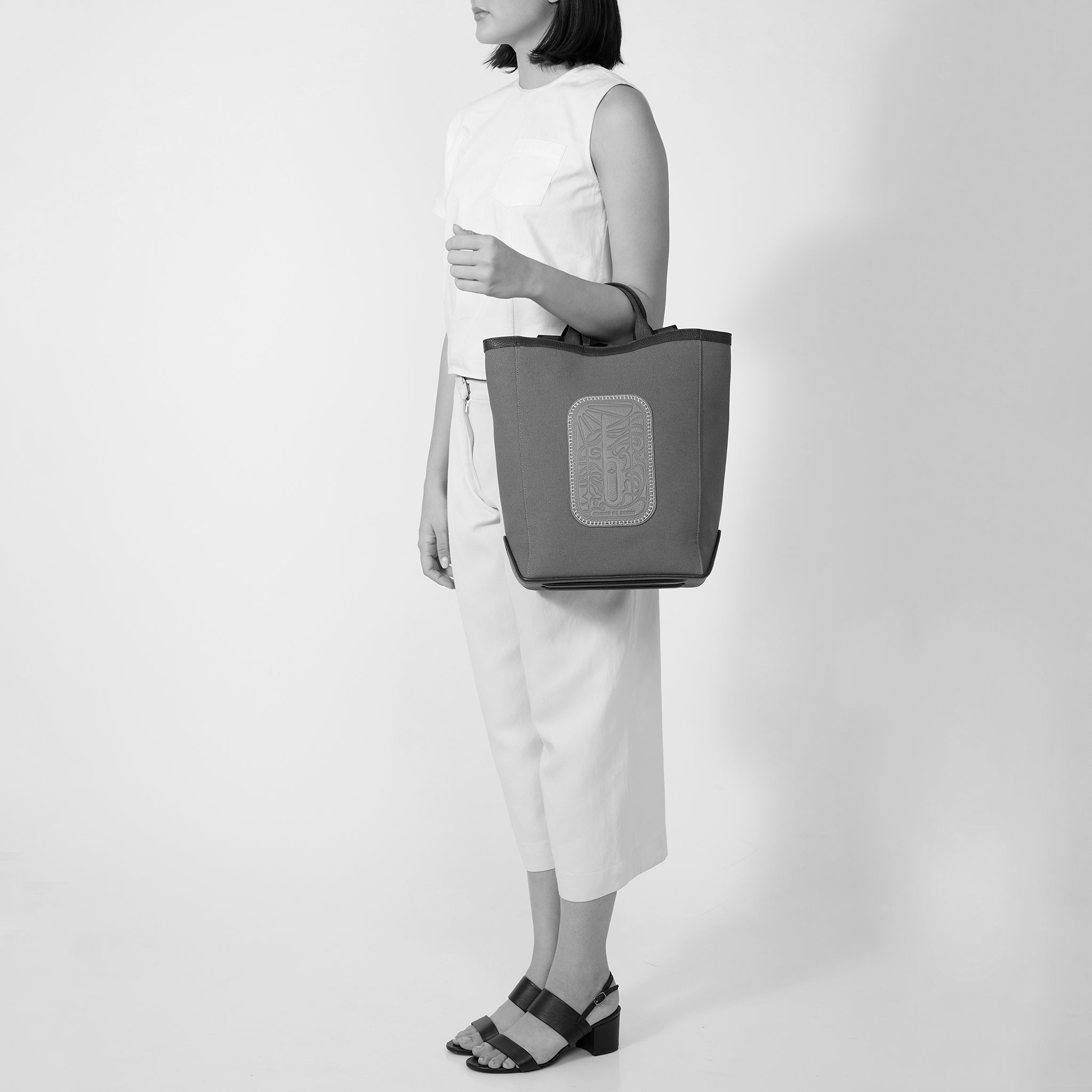 MAISON TOTE CANVAS CACAO