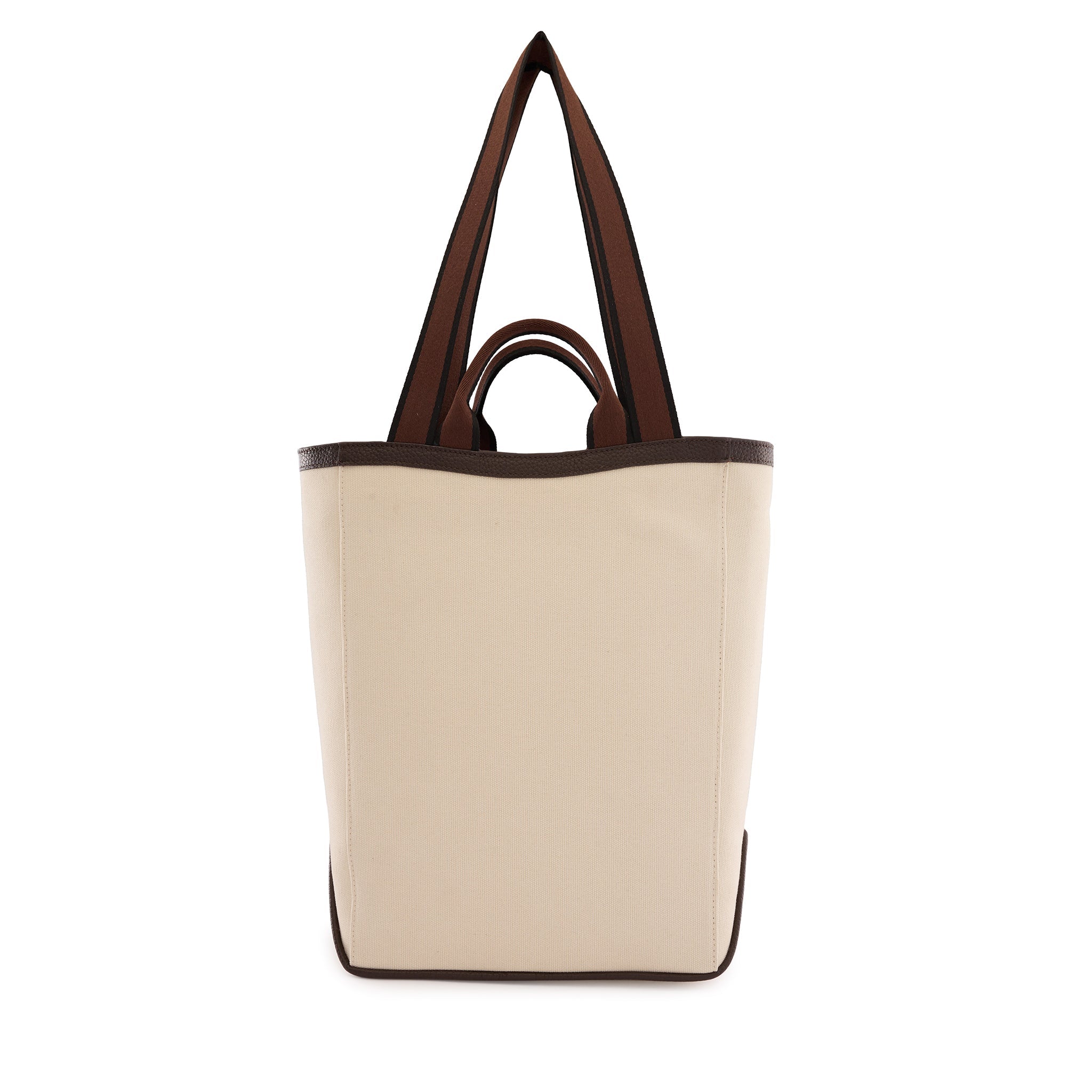 MAISON TOTE CANVAS SAND/CACAO