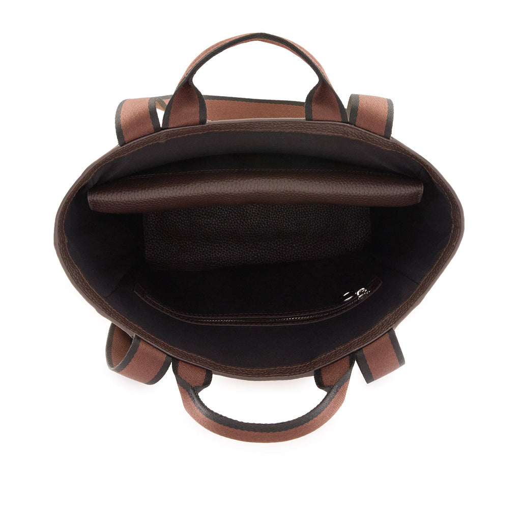 MAISON TOTE CANVAS SAND/CACAO