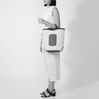 MAISON TOTE CANVAS SAND/CACAO